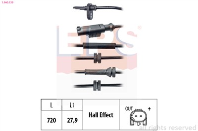 EPS 1.960.139 Číslo výrobce: Facet 21.0139. EAN: 8012510250006.