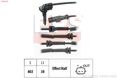 EPS 1.960.219 Číslo výrobce: Facet 21.0219. EAN: 8012510231319.