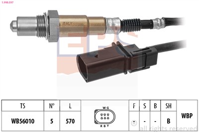 EPS 1.998.597 Číslo výrobce: Facet 10.8597.