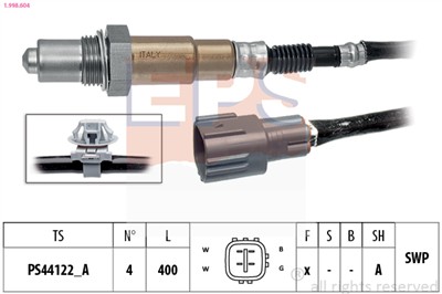 EPS 1.998.604 Číslo výrobce: Facet 10.8604. EAN: 8012510702376.