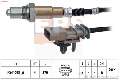EPS 1.998.629 Číslo výrobce: Facet 10.8629.