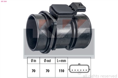 KW 491 364 Číslo výrobce: Eps 1.991.364. EAN: 8012510150146.