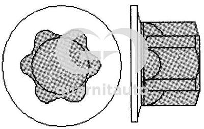 GUARNITAUTO 703709-1010 Číslo výrobce: 77 01 477 395 (10x).