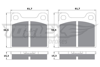 TOMEX Brakes TX 10-16 Číslo výrobce: 10-16. EAN: 5906485550083.