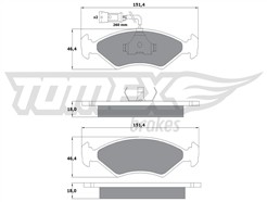 TOMEX Brakes TX 10-281