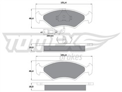 TOMEX Brakes TX 10-282