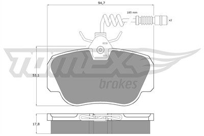 TOMEX Brakes TX 10-381 Číslo výrobce: 10-381. EAN: 5906485550472.