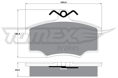 TOMEX Brakes TX 10-57 Číslo výrobce: 10-57. EAN: 5906485550816.