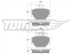 TOMEX Brakes TX 10-61