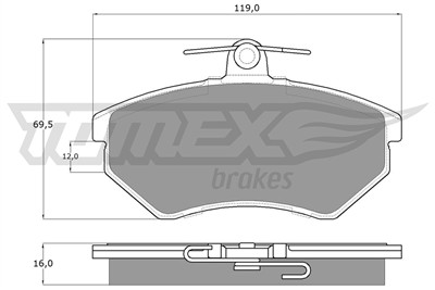 TOMEX Brakes TX 10-63 Číslo výrobce: 10-63. EAN: 5906485550892.