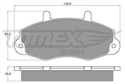 TOMEX Brakes TX 10-66 Číslo výrobce: 10-66. EAN: 5906485550939.