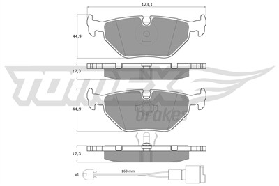 TOMEX Brakes TX 10-701 Číslo výrobce: 10-701. EAN: 5906485551028.