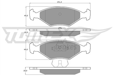 TOMEX Brakes TX 10-79 Číslo výrobce: 10-79. EAN: 5906485551158.