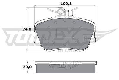TOMEX Brakes TX 11-46 Číslo výrobce: 11-46. EAN: 5906485551882.