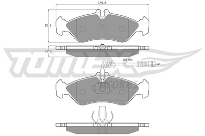 TOMEX Brakes TX 11-501 Číslo výrobce: 11-501. EAN: 5906485552971.