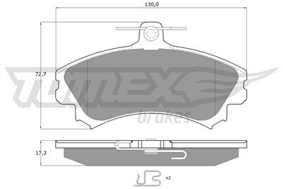 TOMEX Brakes TX 11-521 Číslo výrobce: 11-521. EAN: 5901646645660.