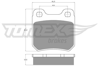 TOMEX Brakes TX 11-61 Číslo výrobce: 11-61. EAN: 5906485552032.