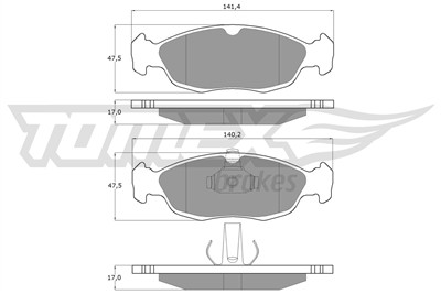 TOMEX Brakes TX 11-71 Číslo výrobce: 11-71. EAN: 5906485552131.