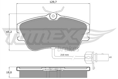 TOMEX Brakes TX 11-821 Číslo výrobce: 11-821. EAN: 5906485553466.