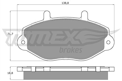 TOMEX Brakes TX 11-92 Číslo výrobce: 11-92. EAN: 5906485552704.