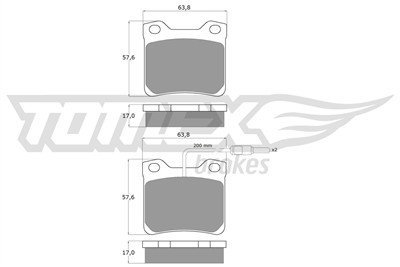 TOMEX Brakes TX 11-95 Číslo výrobce: 11-95. EAN: 5906485552735.