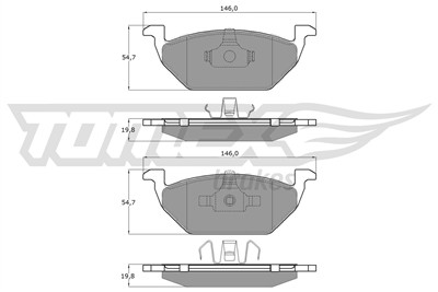 TOMEX Brakes TX 12-10 Číslo výrobce: 12-10. EAN: 5906485552889.