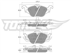 TOMEX Brakes TX 12-21