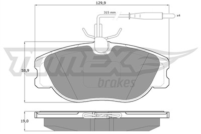 TOMEX Brakes TX 12-442 Číslo výrobce: 12-442. EAN: 5906485553824.