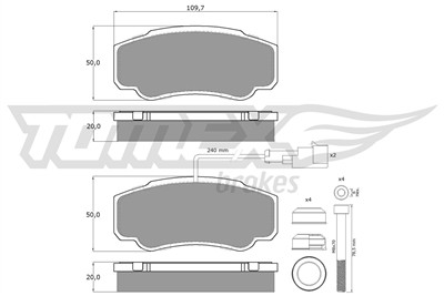 TOMEX Brakes TX 12-461 Číslo výrobce: 23921. EAN: 5901646601871.