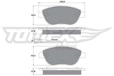 TOMEX Brakes TX 12-482 Číslo výrobce: 12-482. EAN: 5901646643772.