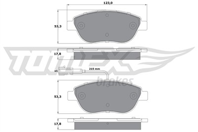 TOMEX Brakes TX 12-48 Číslo výrobce: 12-48. EAN: 5906485553664.