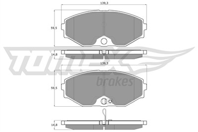 TOMEX Brakes TX 12-60 Číslo výrobce: 12-60. EAN: 5906485553916.