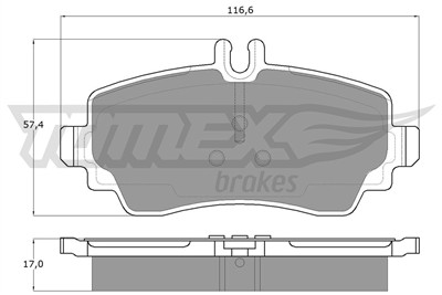 TOMEX Brakes TX 12-75 Číslo výrobce: 12-75. EAN: 5906485555224.