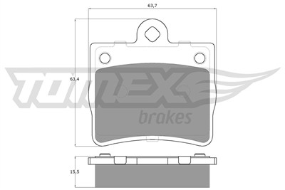 TOMEX Brakes TX 12-77 Číslo výrobce: 12-77. EAN: 5906485555255.