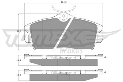 TOMEX Brakes TX 12-92 Číslo výrobce: 12-92. EAN: 5906485553657.