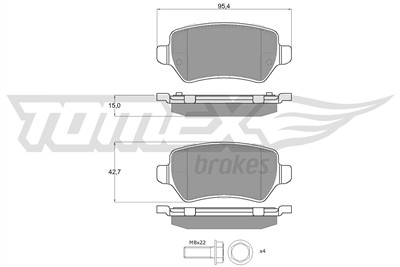 TOMEX Brakes TX 12-971 Číslo výrobce: 23417. EAN: 5901646601833.