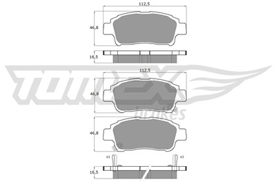 TOMEX Brakes TX 13-87 Číslo výrobce: 13-87. EAN: 5906485553510.