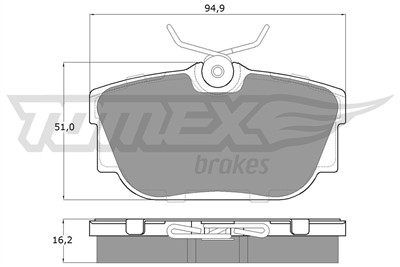 TOMEX Brakes TX 13-90 Číslo výrobce: 13-90. EAN: 5906485553619.