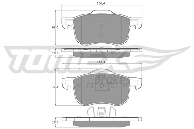 TOMEX Brakes TX 14-04 Číslo výrobce: 14-04. EAN: 5906485556658.