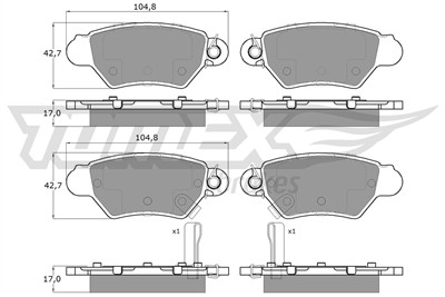 TOMEX Brakes TX 14-12 Číslo výrobce: 14-12. EAN: 5906485556733.