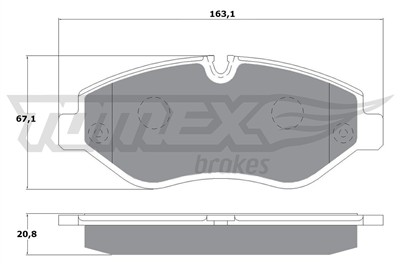 TOMEX Brakes TX 14-25 Číslo výrobce: 14-25. EAN: 5906485558294.