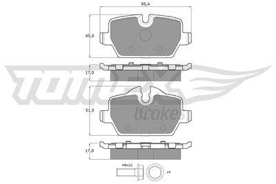 TOMEX Brakes TX 14-34 Číslo výrobce: 14-34. EAN: 5906485558911.