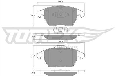 TOMEX Brakes TX 14-38 Číslo výrobce: 14-38. EAN: 5901646643659.