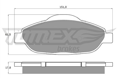 TOMEX Brakes TX 14-66 Číslo výrobce: 14-66. EAN: 5906485559338.