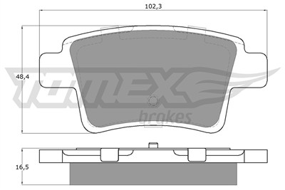 TOMEX Brakes TX 14-82 Číslo výrobce: 14-82. EAN: 5901646643239.