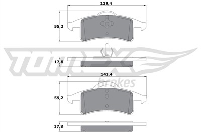 TOMEX Brakes TX 14-90 Číslo výrobce: 14-90. EAN: 5901646644953.