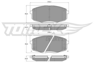 TOMEX Brakes TX 14-991 Číslo výrobce: 22052. EAN: 5901646608962.