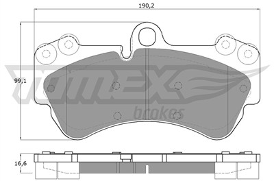 TOMEX Brakes TX 15-16 Číslo výrobce: 15-16. EAN: 5901646640023.