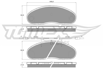 TOMEX Brakes TX 15-18 Číslo výrobce: 15-18. EAN: 5901646643758.