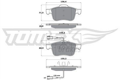TOMEX Brakes TX 15-25 Číslo výrobce: 15-25. EAN: 5901646645004.